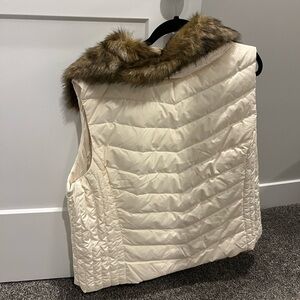 Talbots Cream Puffer Jacket